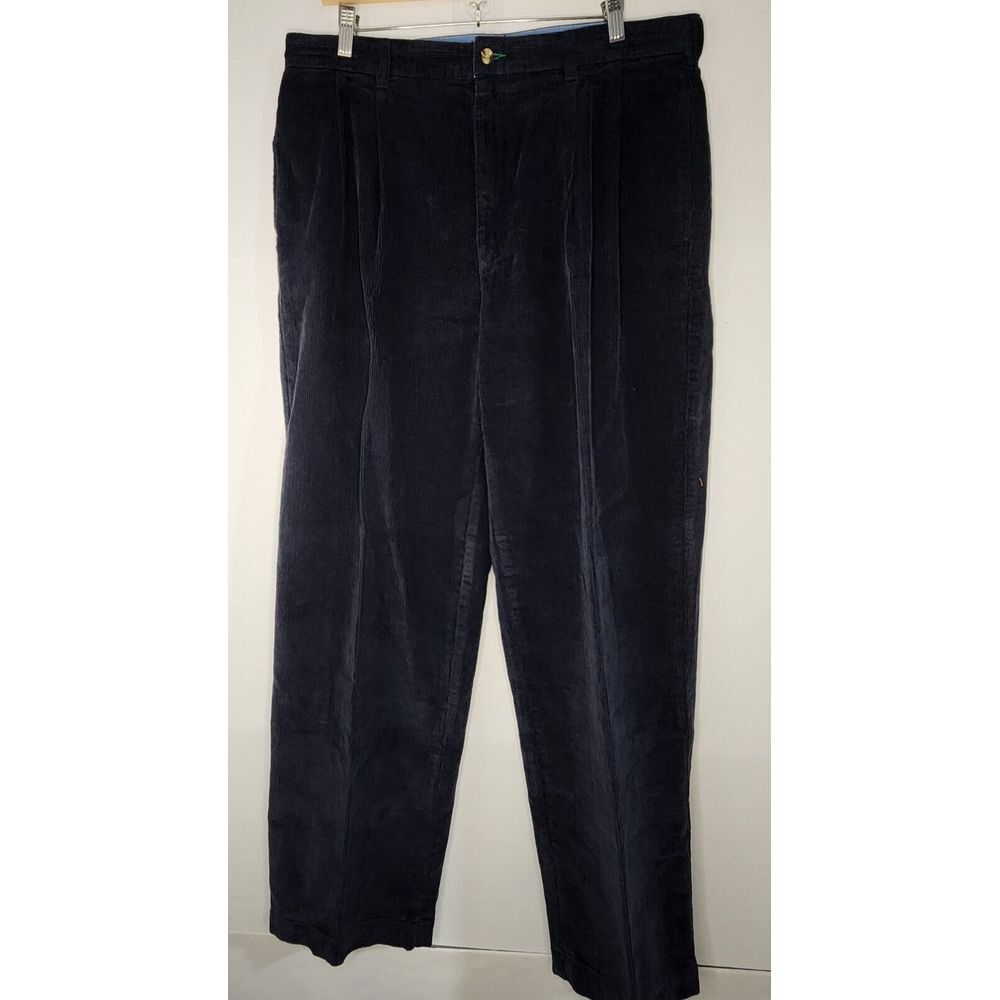 VINTAGE TOMMY HILFIGER NAVY CORDUROY PANTS 36X32‎ - Picture 2 of 12
